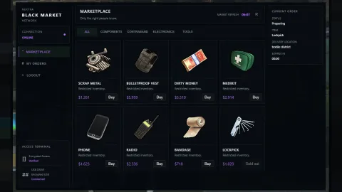 Black market script hidden dealer stall in FiveM — view 2