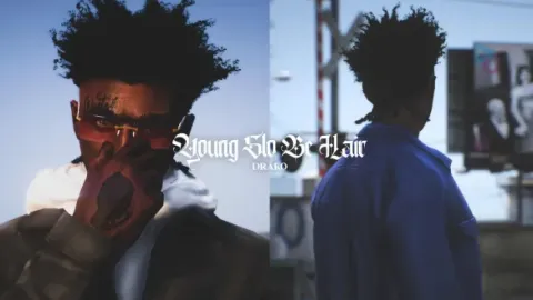Nice hair styled on a FiveM MP Male character