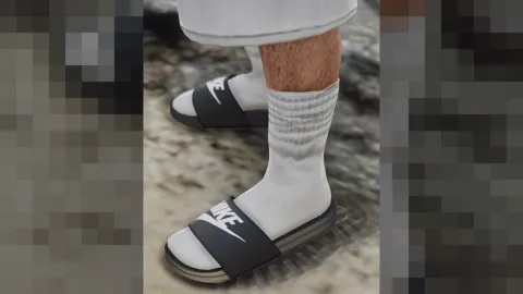Nike flip flops on a FiveM MP Male character
