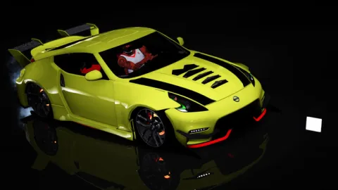 Nissan 370Z Widebody drift build FiveM add-on with over-fenders