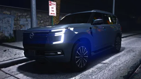 Nissan Patrol 2025 full-size SUV add-on for FiveM roleplay servers — view 2