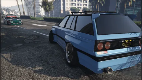 Nissan Skyline R31 wagon FiveM retro JDM estate side profile — view 2