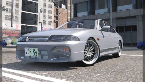 Nissan Skyline R33 GTS25-t ECR33 JDM sedan in a FiveM server
