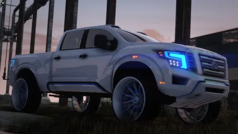 Nissan Titan Custom FiveM pickup truck with bull bar