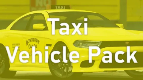 Nosiak Taxi Vehicle Pack front view - FiveM service vehicle