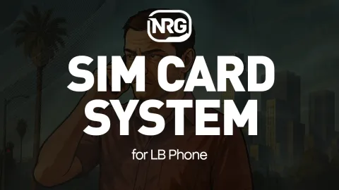 NRG Sim Card System For LB Phone - phone and communication script for FiveM GTA 5 roleplay