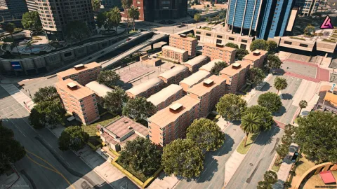 Grove Street hood map with O Block for FiveM