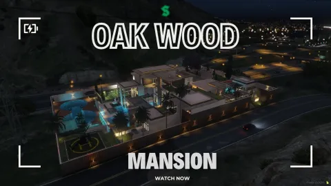 Oakwood Mansion MLO interior preview for FiveM
