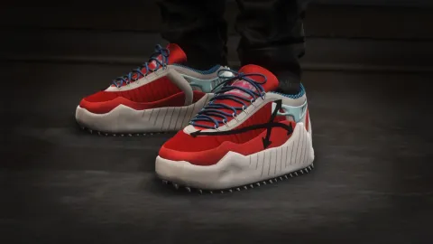 Off-white shoes on MP male and female FiveM characters — view 2