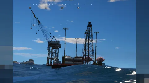 Oil platform MLO offshore rig for FiveM