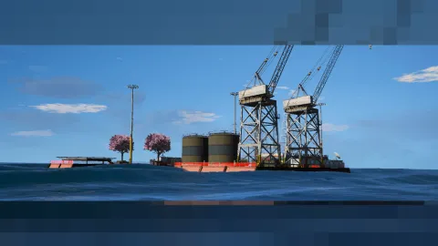 Oil platform MLO offshore rig for FiveM — view 2