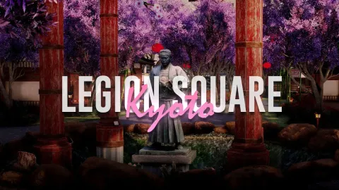 Legion Square Kyoto MLO neon Japanese district in FiveM