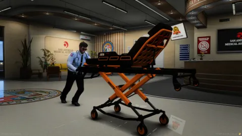 Animated Gurney Stretcher Brute Ejectolift Nx preview 2