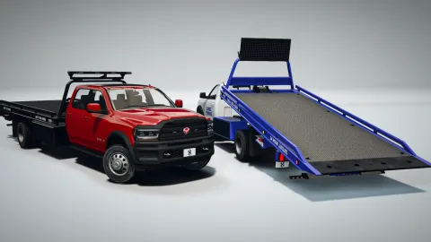 Bravado Bison 25xd 35xd Rollback Tow Trucks for FiveM