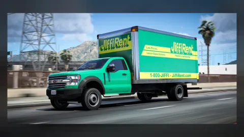 Vapid Sandking D155 Box Truck Fivem Delivery for FiveM