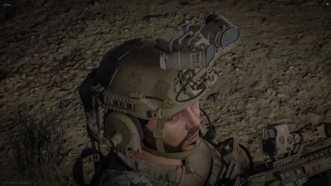 OpsCore helmet with RailLink and NVG on a FiveM tactical character