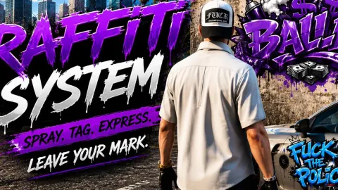 Oxlyn Advanced Graffiti System in-game UI - FiveM gang and crime script
