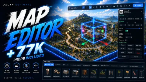 Oxlyn Map Editor IN GAME - activities and minigames script for FiveM GTA 5 roleplay