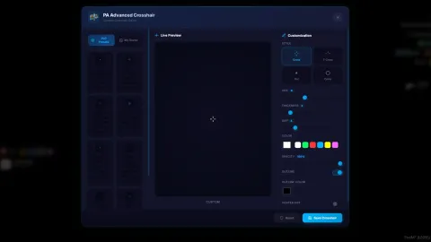 PA Advanced Crosshair Modify Your Crosshair in-game UI - FiveM admin and utility script