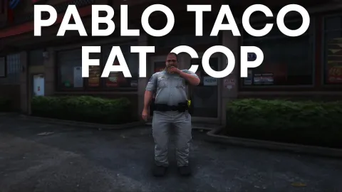 Fat cop ped Pablo Taco police character for FiveM