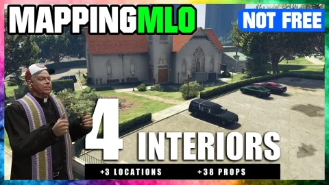 Patoche church MLO interior for FiveM roleplay