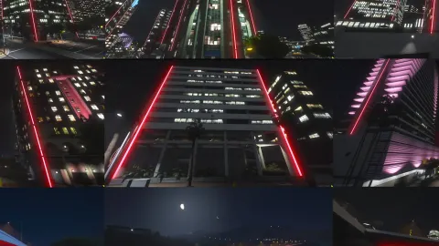 PCMR Architecure Cyber Neons Red preview - FiveM client-side mod
