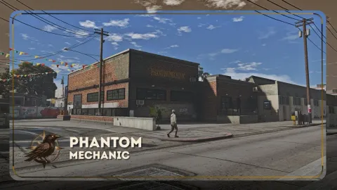 Phantom mechanic MLO garage interior for FiveM