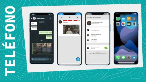 Phone system smartphone UI with apps and messages in FiveM