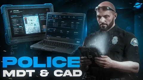Police MDT & CAD FiveM script — in-game CAD, MDT database and dispatch for ESX and QBCore