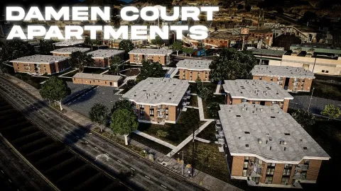 PMRICK Damen Court Apartments MLO - government and courthouse MLO for FiveM GTA 5 roleplay