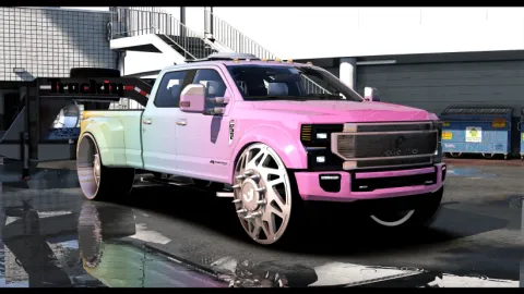 PNUT Customs 2020 F 350 On Forgiatos With Matching Trailer - utility truck for FiveM GTA 5 roleplay