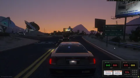 Realistic Police Radar FiveM script — in-car speed radar readout