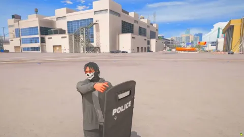 riot shield — Police shield item script — FiveM asset preview