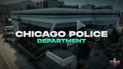 Chicago police department bullpen and front desk interior for FiveM