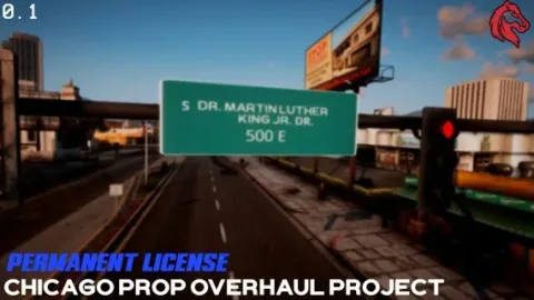 Chicago prop overhaul urban street props laid out in a FiveM map editor