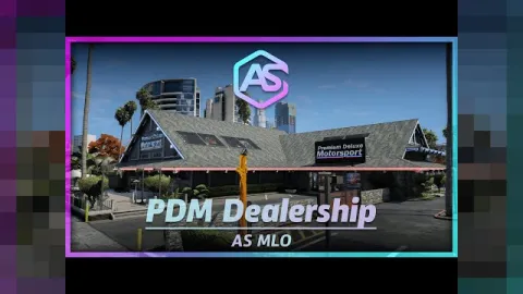 Premium Deluxe Motorsport MLO dealership showroom and mezzanine for FiveM