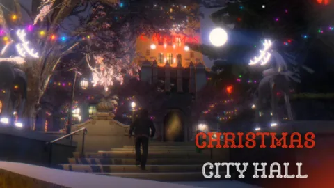 Christmas City Hall Exterior for FiveM