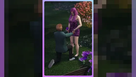 Player performing propose animations while kneeling with a ring in FiveM — view 2