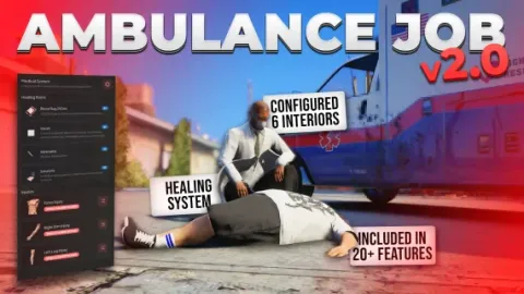 PScripts Ambulance Job 2 0 - EMS and medical script for FiveM GTA 5 roleplay