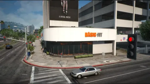 Pump run gym MLO fitness floor with weights and machines in FiveM