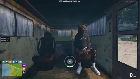 Meth van script cooking scene inside a moving van in FiveM