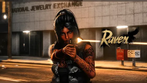 raven custom ped custom character model for FiveM roleplay
