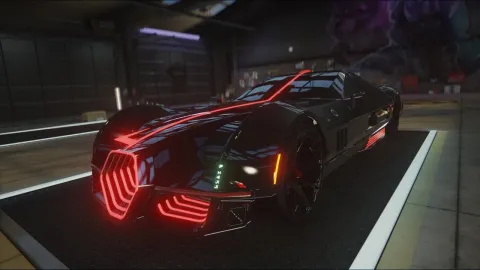 Rayfield animated vehicle futuristic hypercar in FiveM