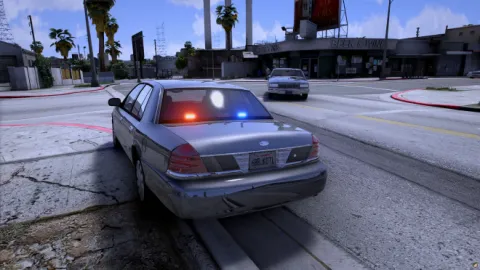 Real Life Traffic realistic vehicle density on a FiveM Los Santos street