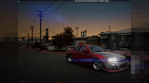 Realistic sky and vivid stars over a FiveM night landscape