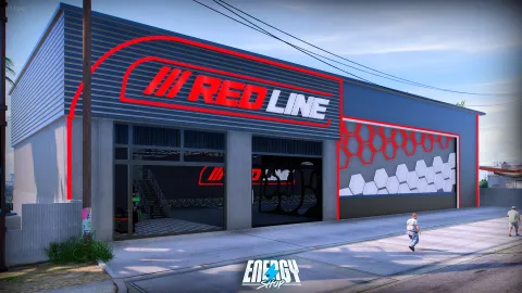 Mechanic garage mlo with vehicle lifts and repair bays in FiveM
