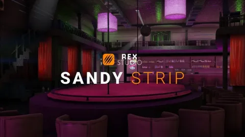 Main stage and bar of the sandy stripclub mlo venue — FiveM MLO