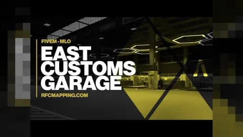 East Customs Garage MLO tuner workshop interior for FiveM by RFC