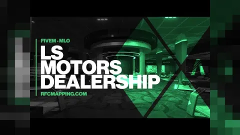 LS Motors MLO dealership showroom interior with glass display floor and cars