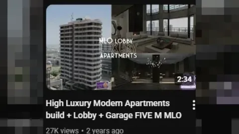 Maps pack preview showing several FiveM interiors and exteriors in one bundle — view 2